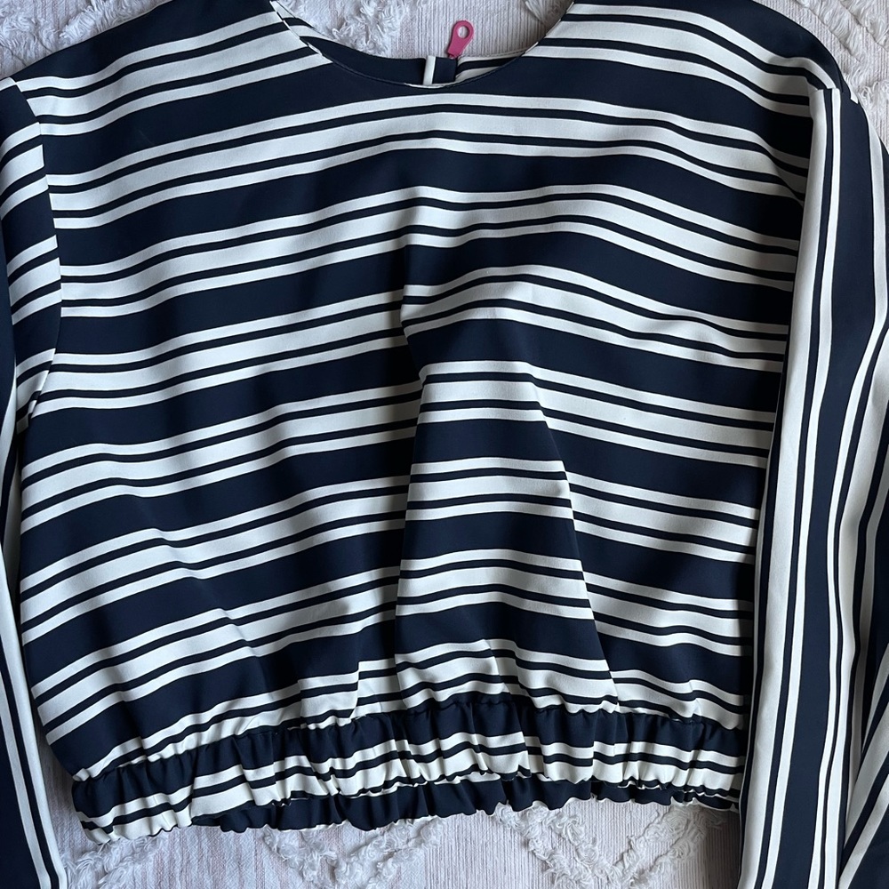 ZARA STRIPED BLOUSE SIZE M